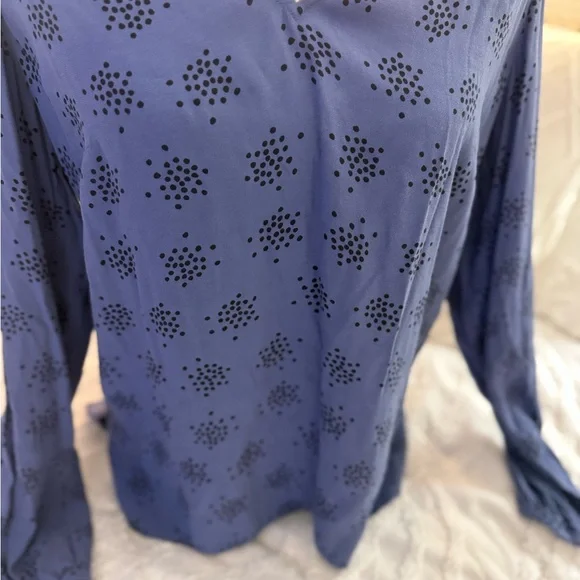 Boden Navy Patterned Blouse - Picture 5 of 10